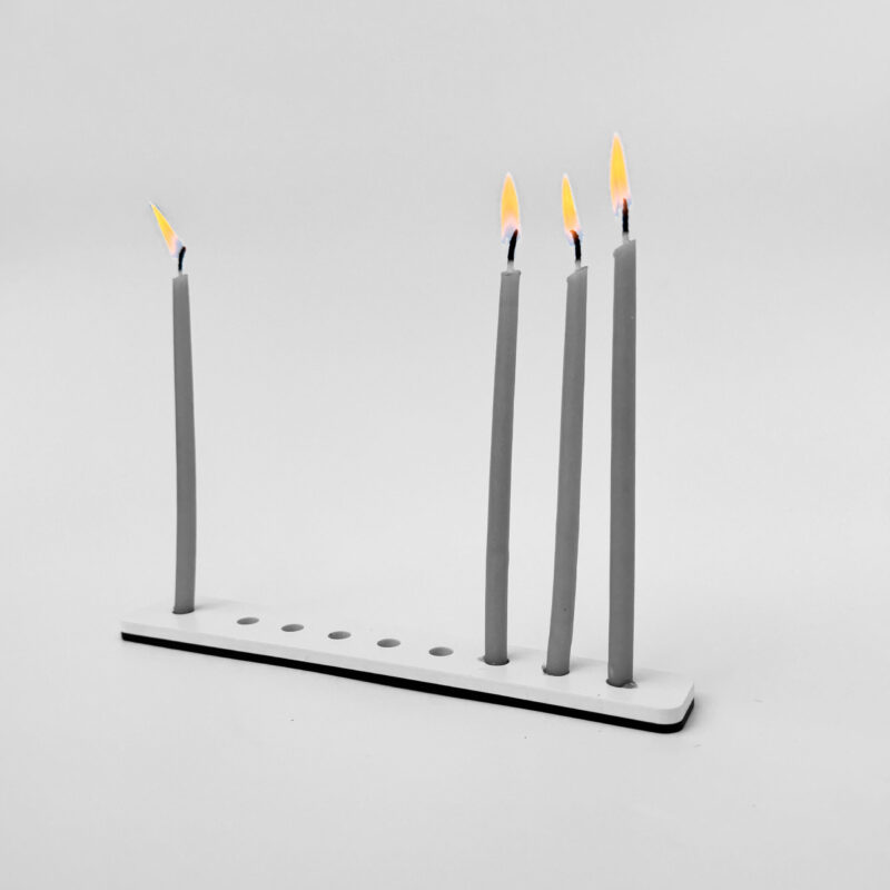 MENORAH STRIP | WHITE